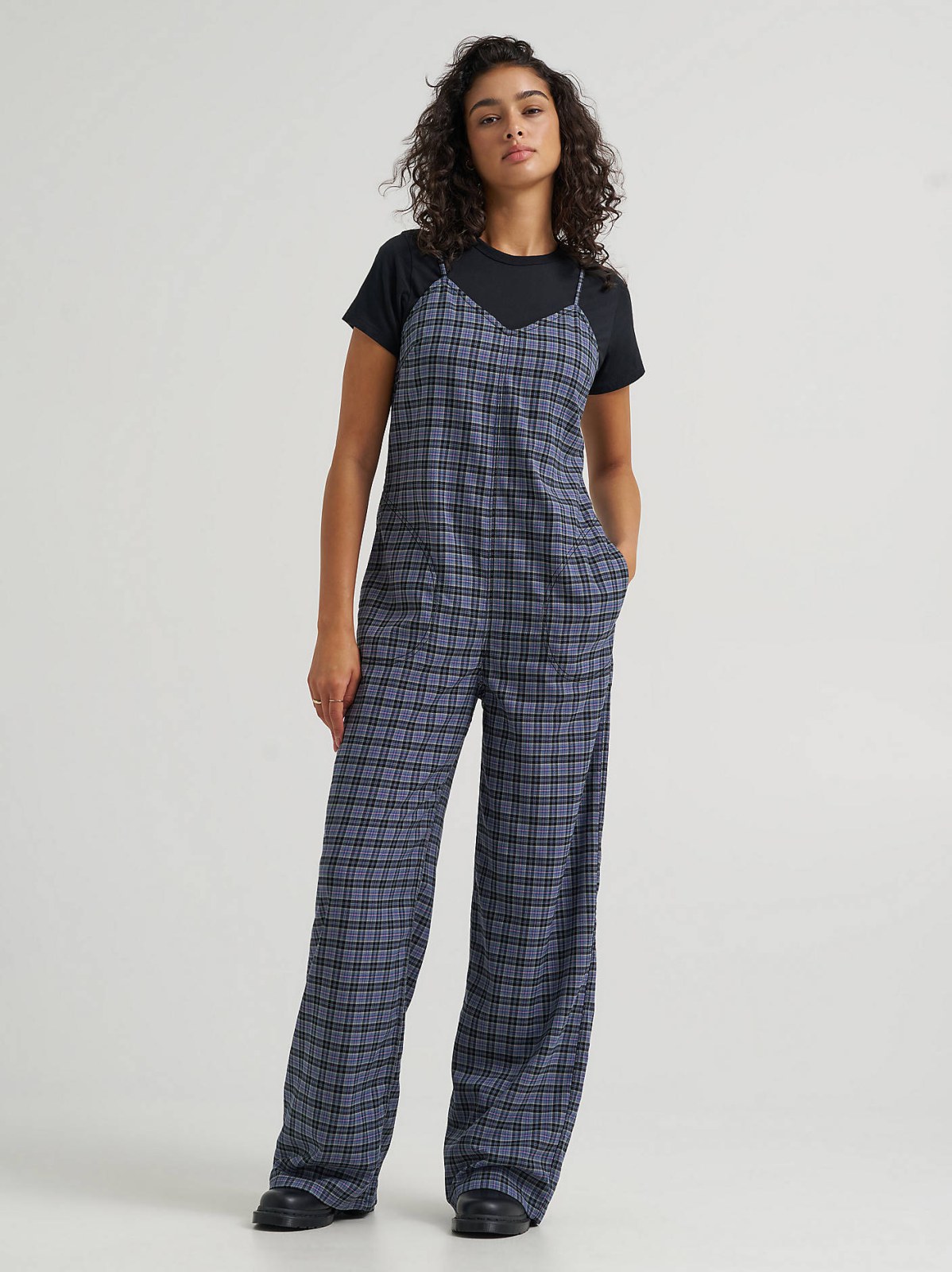 Women's Preppy Wide Leg Jumpsuit - view 2