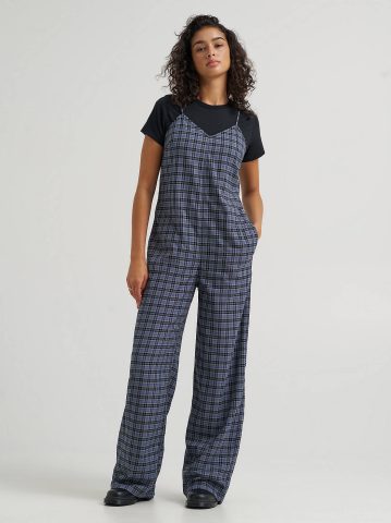 Women's Preppy Wide Leg Jumpsuit — alternate view