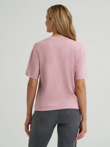 Women's Solid Logo Pocket Tee