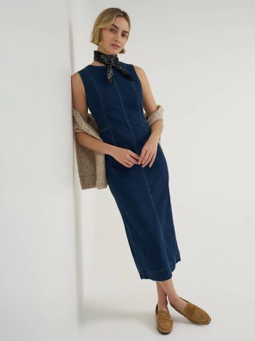 Women's Denim Sheath Dress Women's Denim Sheath Dress