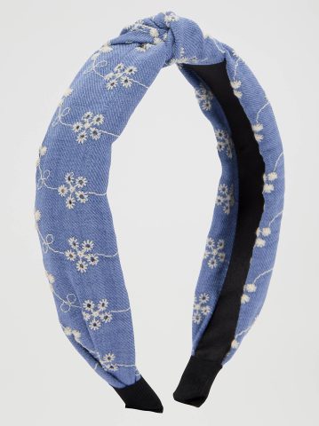 Women's Goody x Lee Denim Headband with Knot, 1ct Women's Goody x Lee Denim Headband with Knot, 1ct