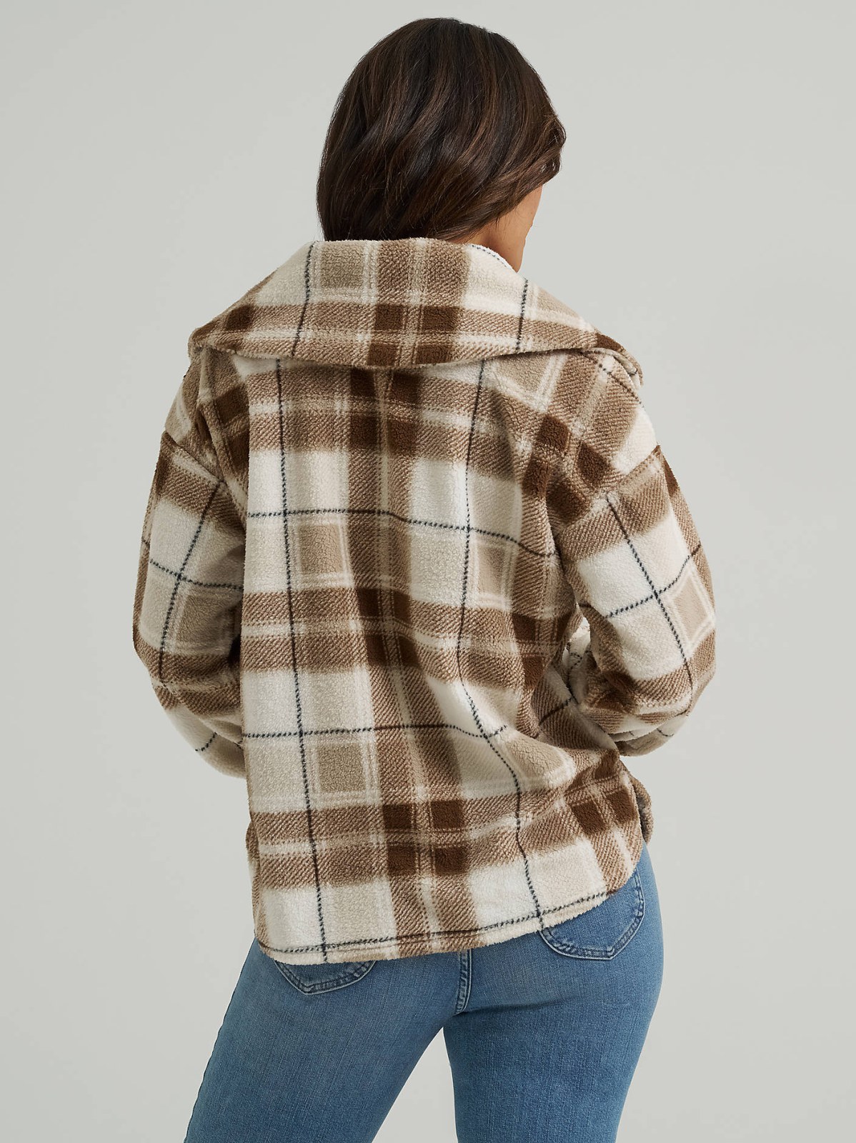 Women's Printed Sherpa Pullover - view 2