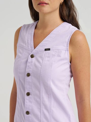 Women's V-Neck Seamed Rider Dress