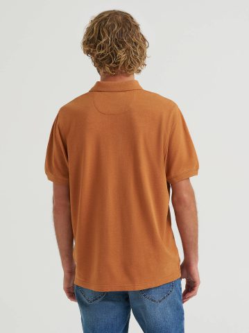 Men's Solid Mini Pique Polo Shirt