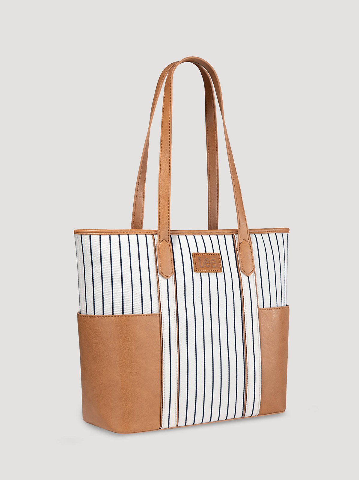 Women's Stripe Logo Tote With Side Pockets - view 3