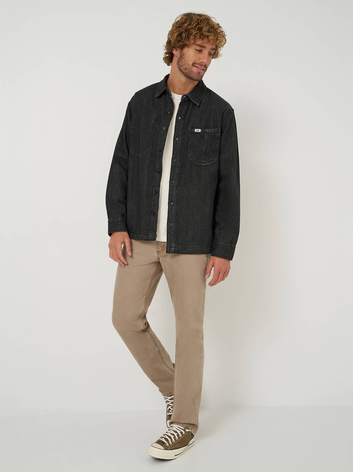 Men's Very Loose Fit Denim Overshirt - view 2