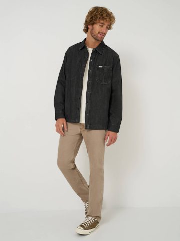 Men's Very Loose Fit Denim Overshirt — alternate view