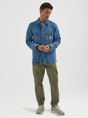 Men's Loose Fit Denim Workwear Chore Coat Men's Loose Fit Denim Workwear Chore Coat