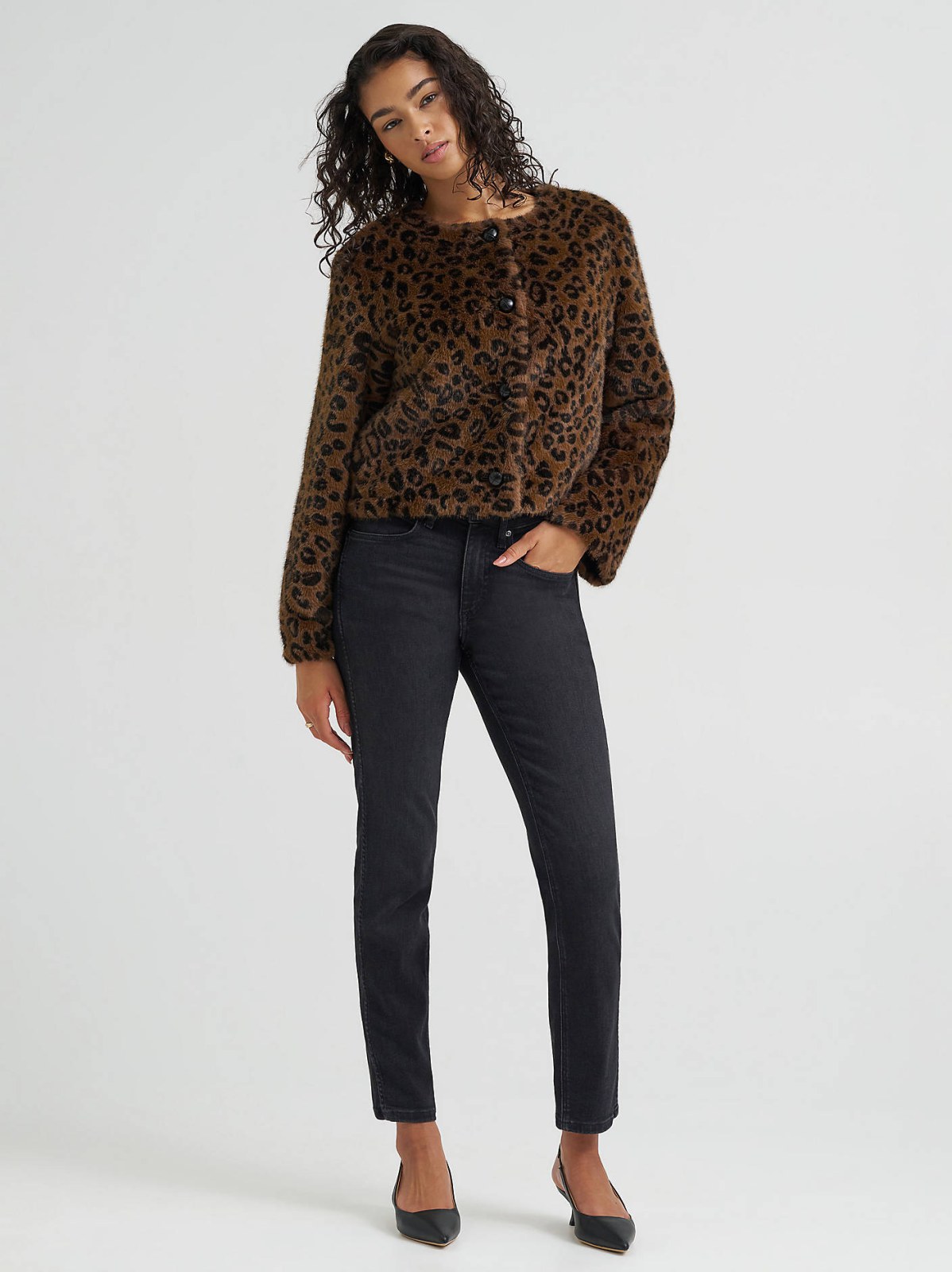 Women's Premium Cropped Fur Jacket - view 5