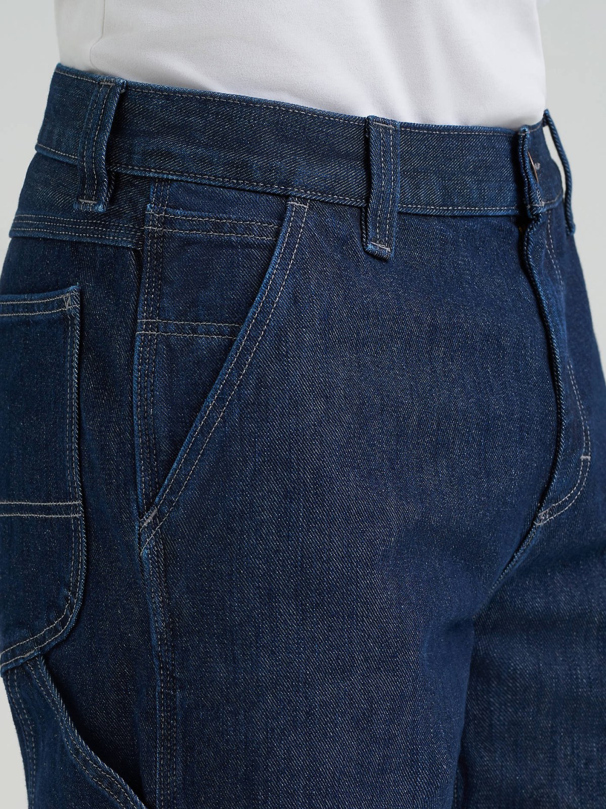 Men's 100% Cotton High Rise Loose Straight Carpenter Jean - view 7