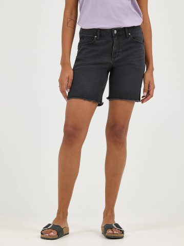 Women's Legendary Frayed Hem Side Slit Short