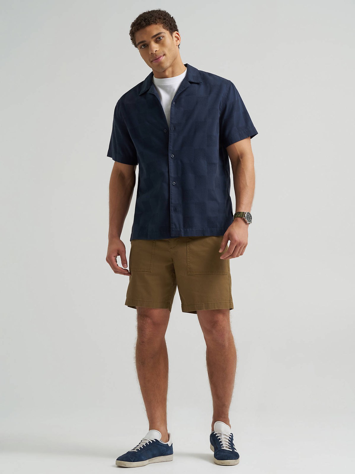 Men's Relaxed Textured Camp Shirt - view 4