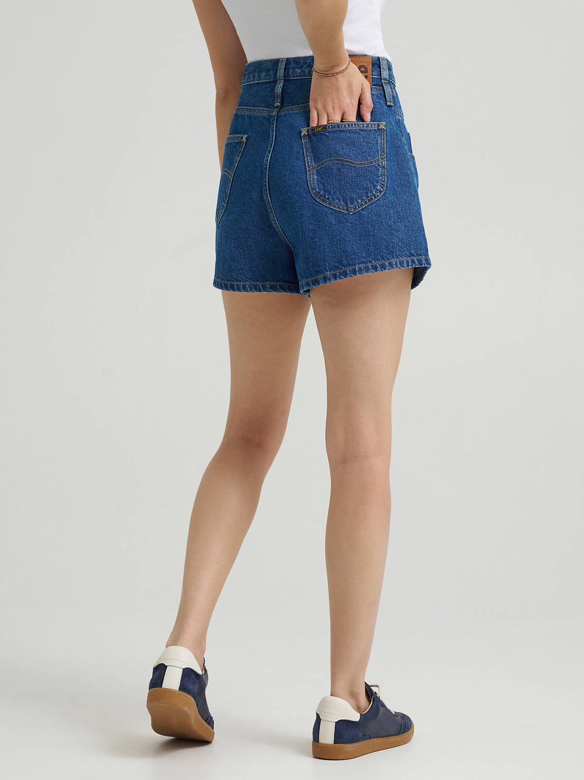 Women's 100% Cotton High Rise Flirty Denim Short - view 4