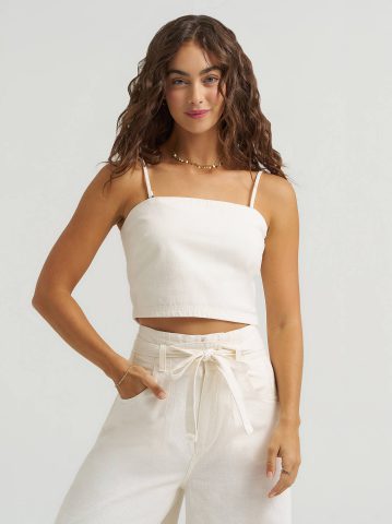 Women's Detachable Straps Linen Tube Top Women's Detachable Straps Linen Tube Top