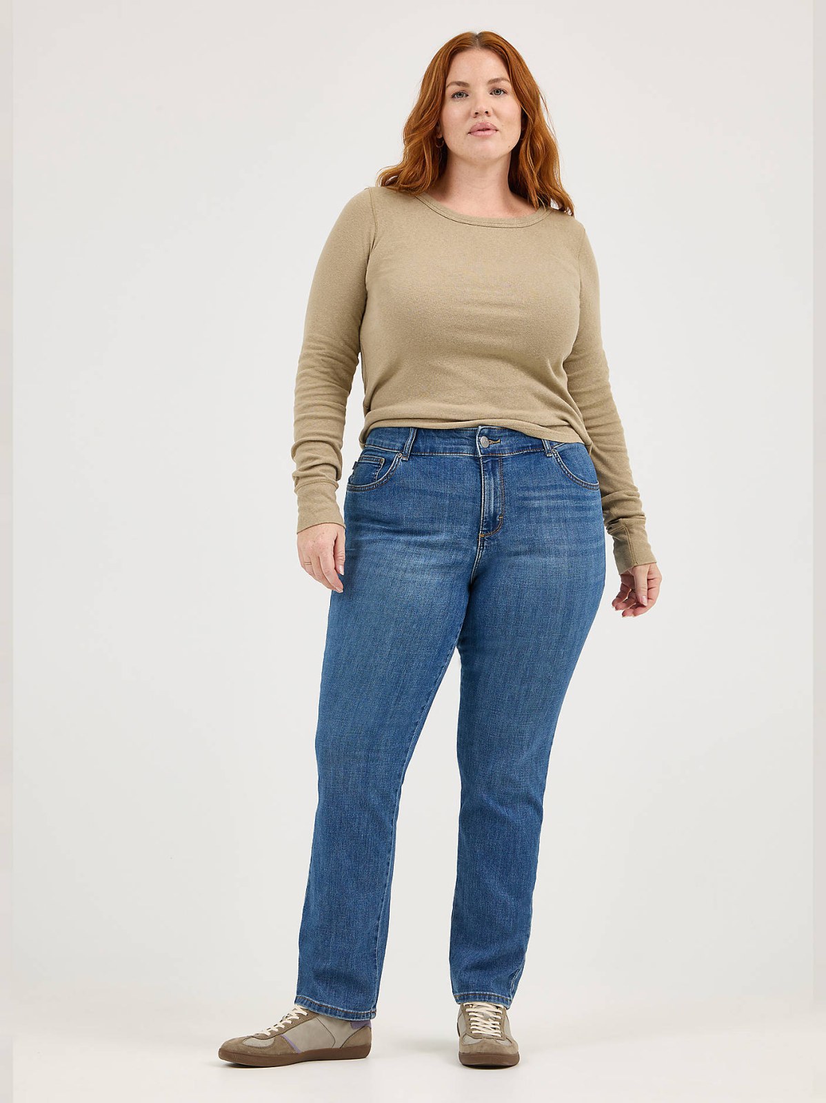 Women’s Stretch Relaxed Fit Straight Leg Jean (Plus)