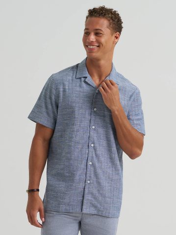 Men's Dobby Slub Camp Shirt Men's Dobby Slub Camp Shirt