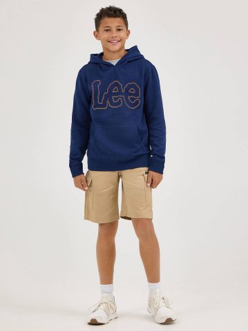 Boy's Rib Stretch Pull On Cargo Short