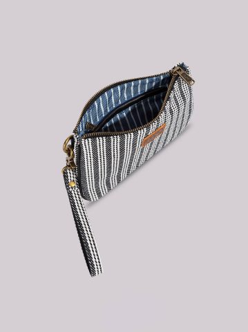 Women's Stripe Logo Wristlet Wallet