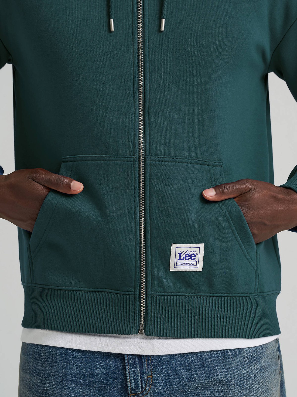 Men's Relaxed Fit Essential Workwear Full Zip Jacket - view 4