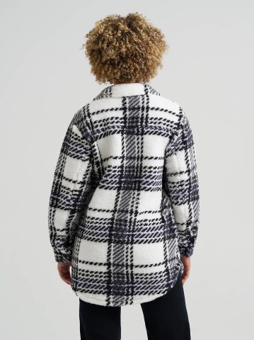 Women's Plaid Sherpa Shacket