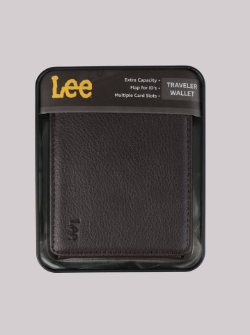 Men's Embossed Logo Traveler Wallet