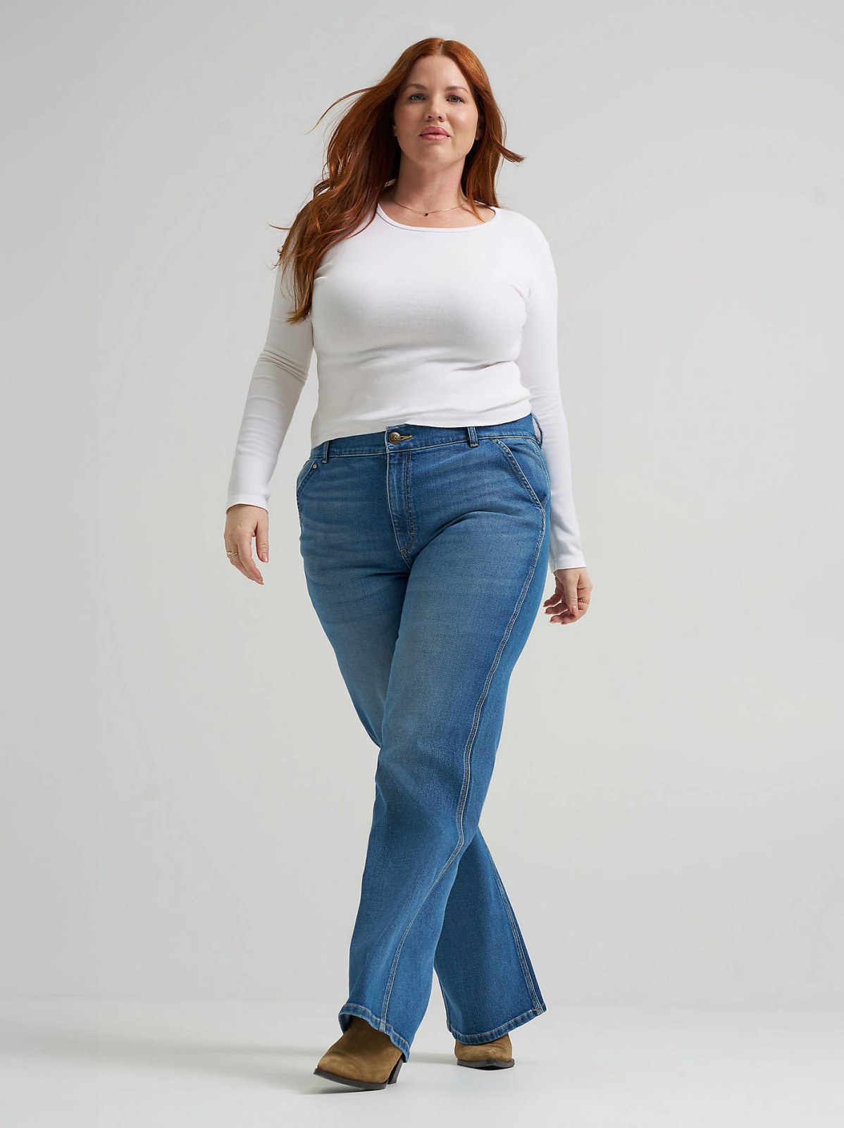 Women's Legendary High Rise A-Line Jean (Plus) - view 7