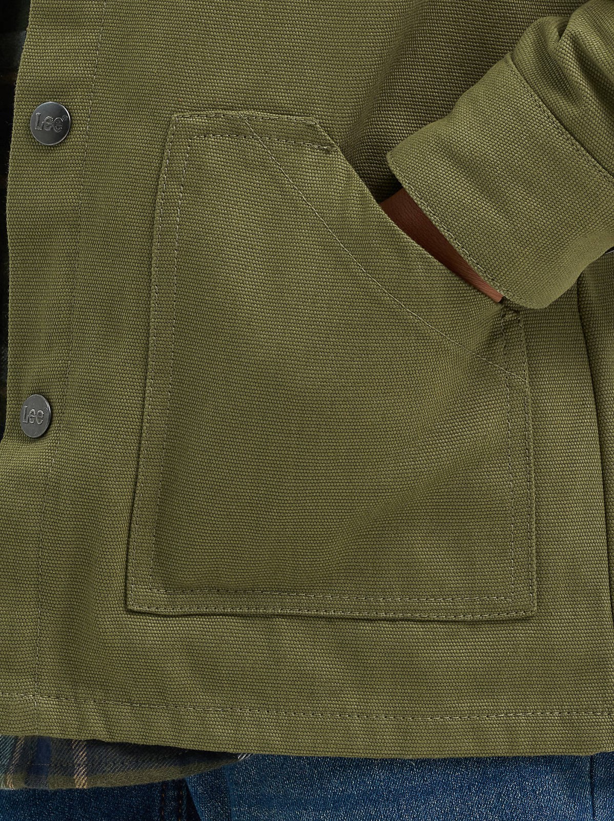 Boy's Hooded Canvas Work Jacket - view 4