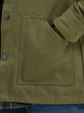 Boy's Hooded Canvas Work Jacket