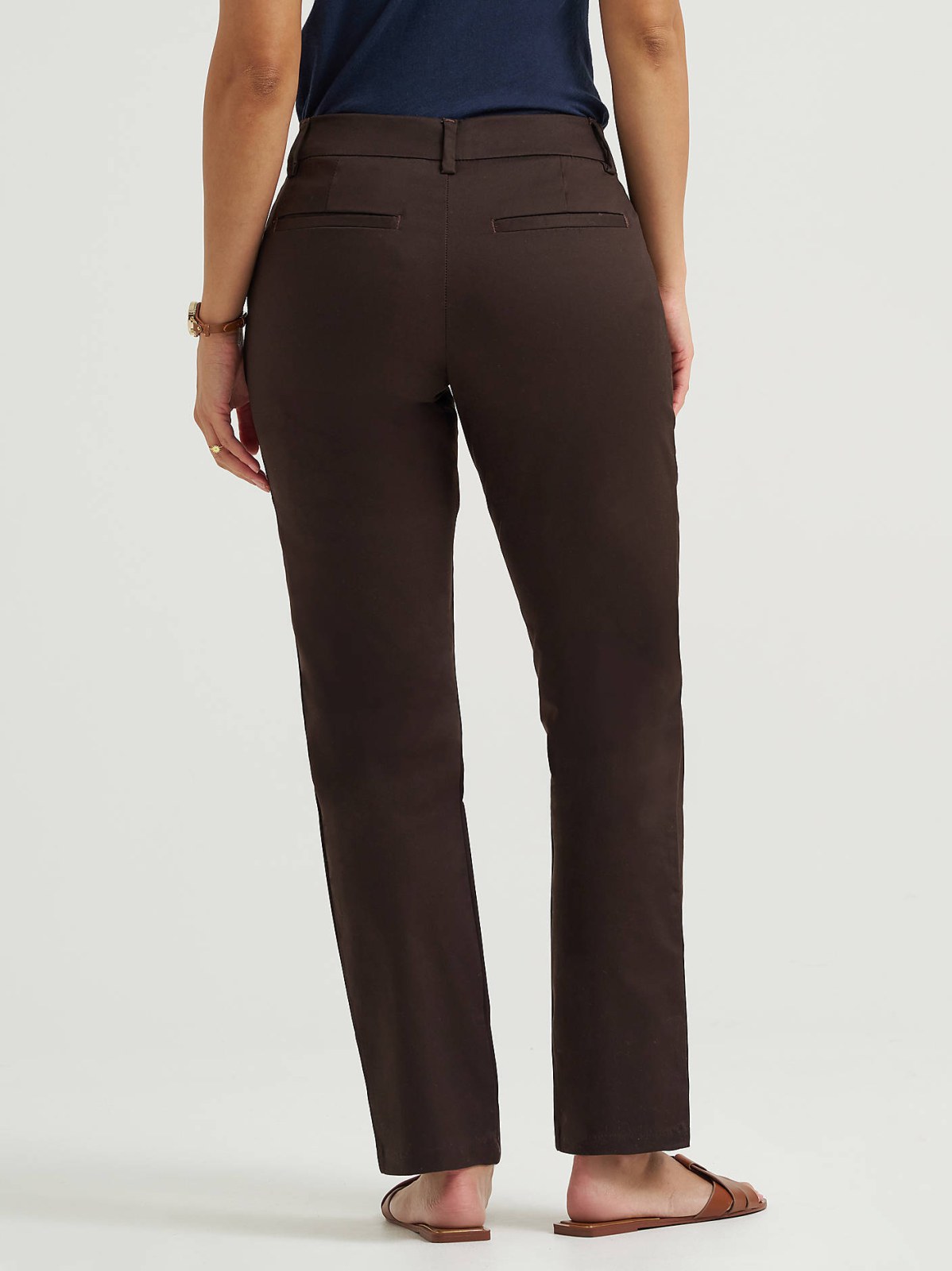 Women's Wrinkle Free Relaxed Fit Straight Leg Pant - view 3