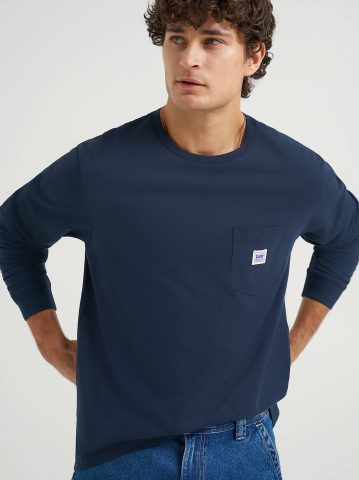 Men's Long Sleeve Workwear Pocket Tee