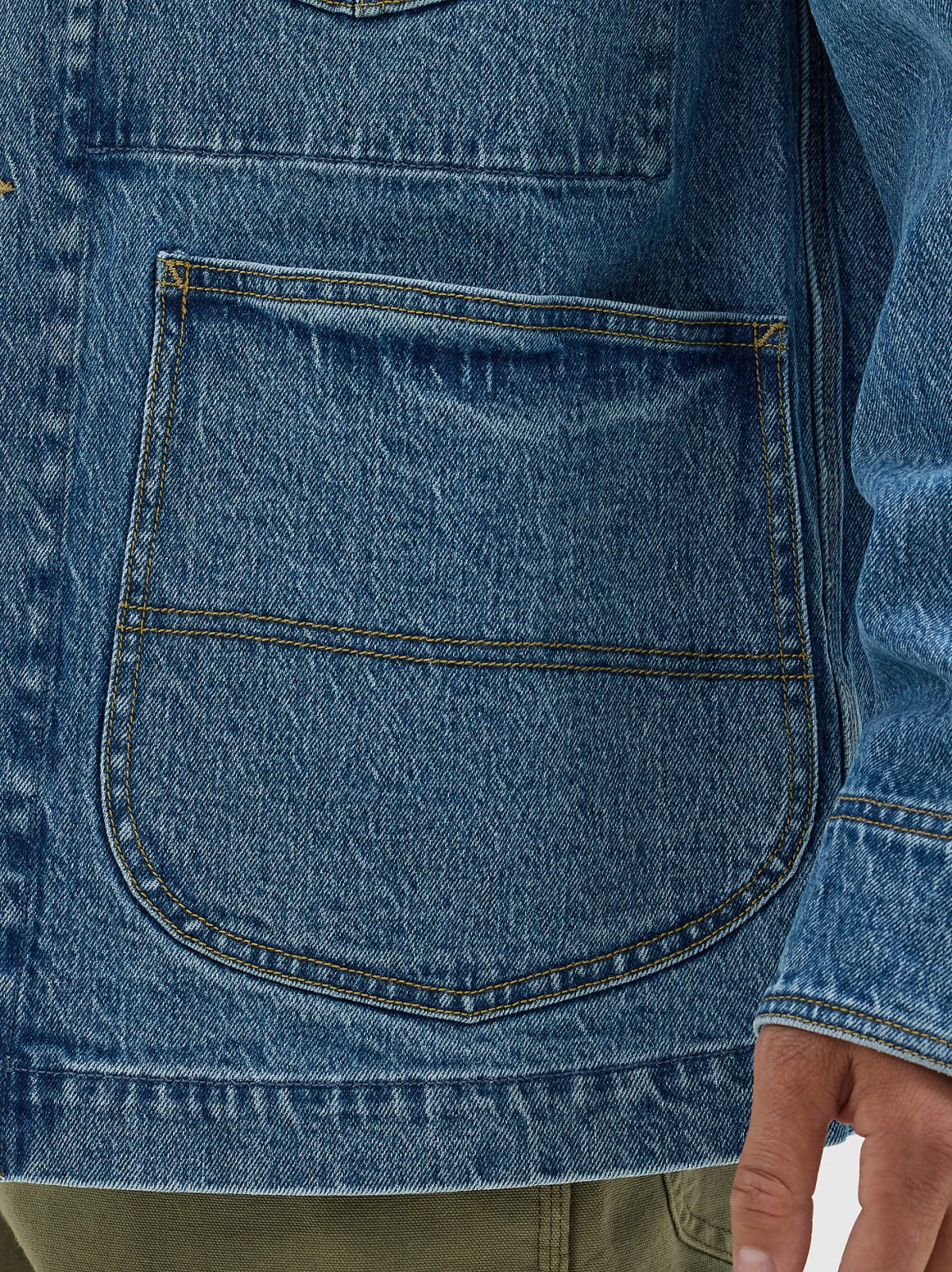 Men's Loose Fit Denim Workwear Chore Coat - view 5