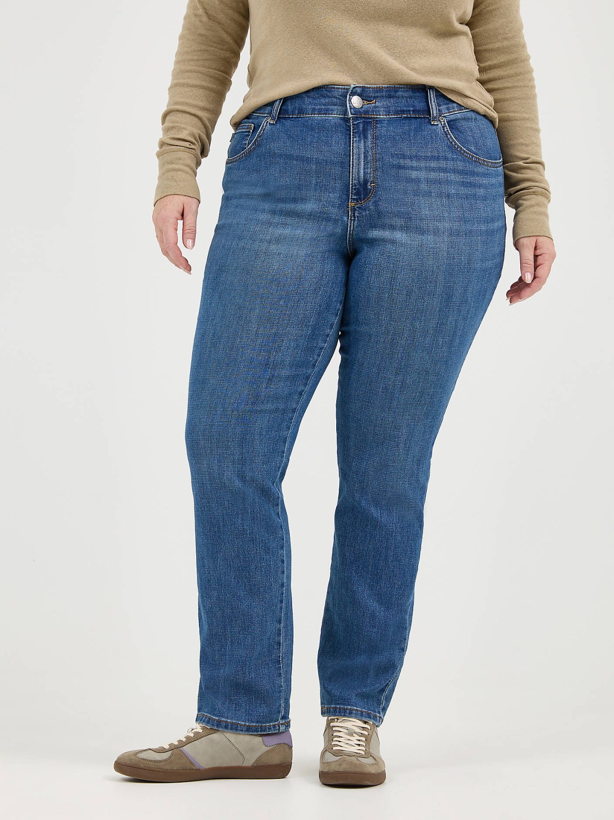 Women’s Stretch Relaxed Fit Straight Leg Jean (Plus) - view 2