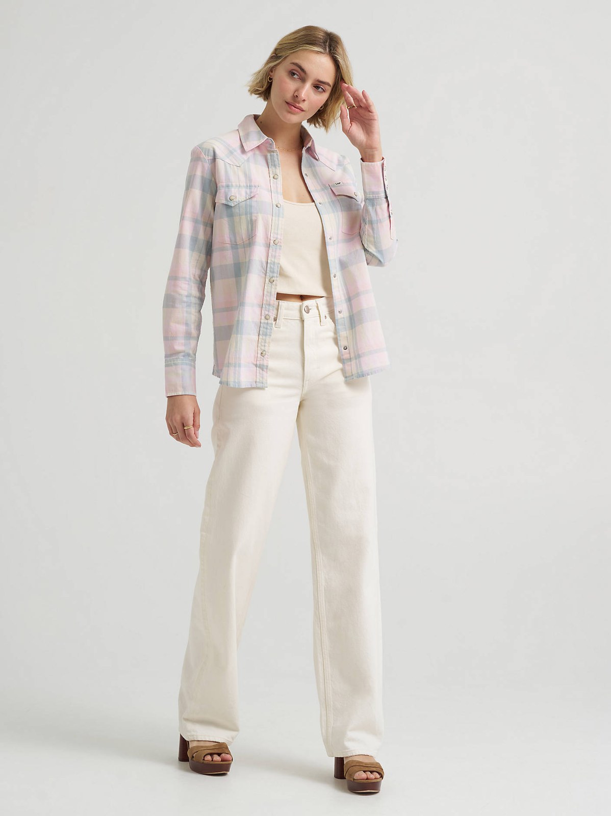 Women's Plaid Western Snap Front Shirt - view 3