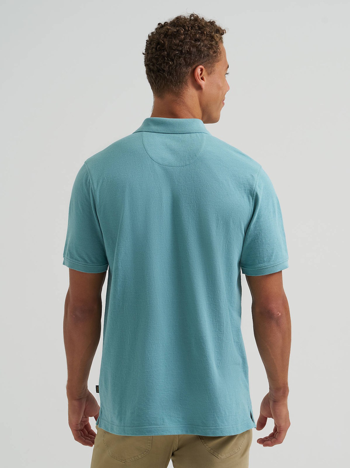 Men's Solid Mini Pique Polo Shirt - view 2