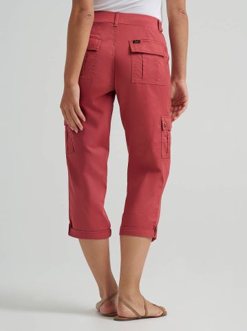 Women's Ultra Lux Comfort with Flex-to-Go Relaxed Fit Cargo Capri
