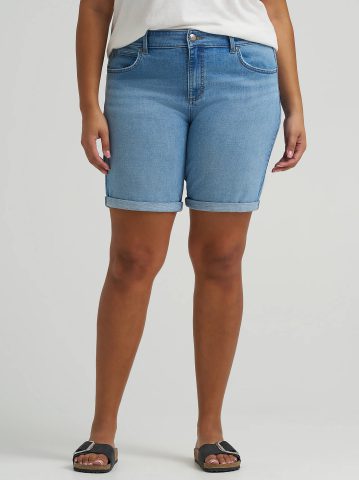 Women's Legendary Relaxed Denim Bermuda (Plus) — alternate view