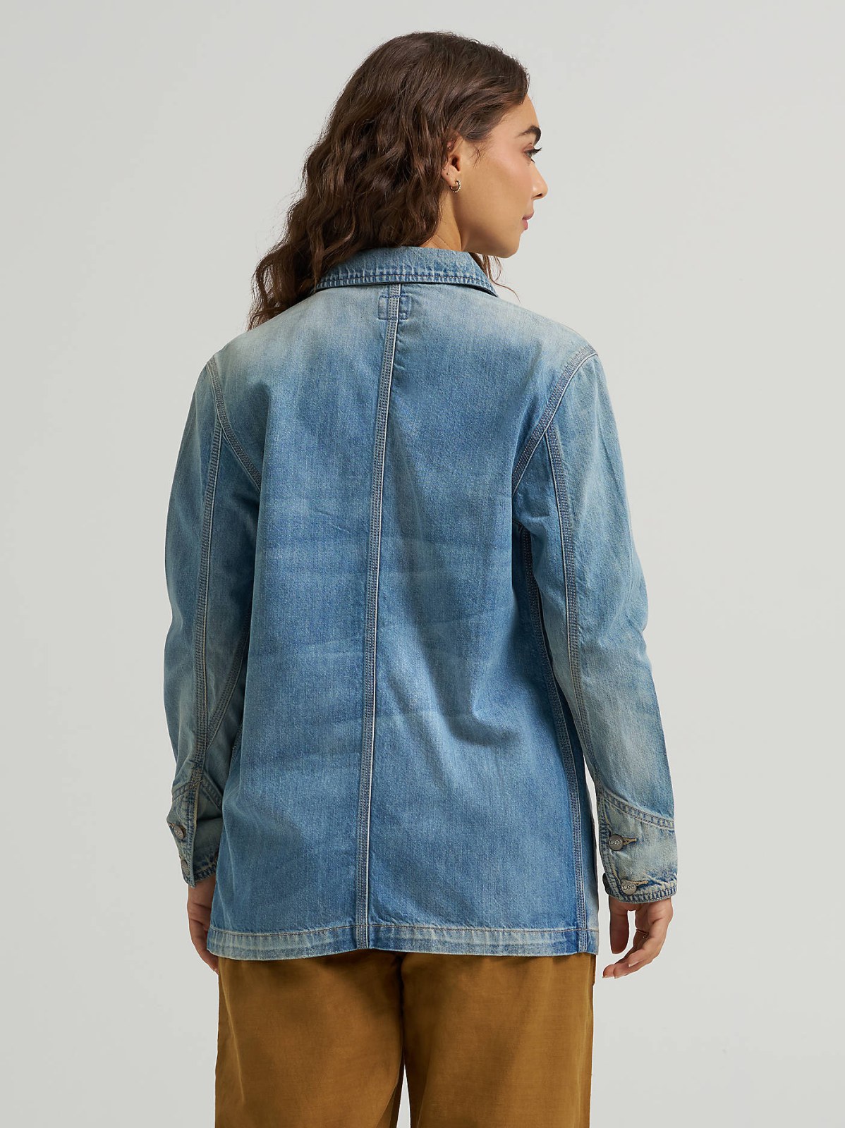 Women's Denim Utility Chore Jacket - view 3