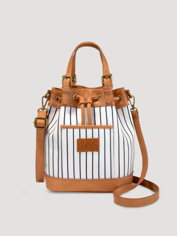 Women's Striped Bucket Backpack Women's Striped Bucket Backpack