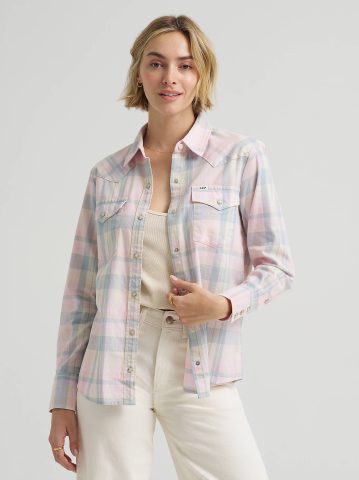Women's Plaid Western Snap Front Shirt Women's Plaid Western Snap Front Shirt