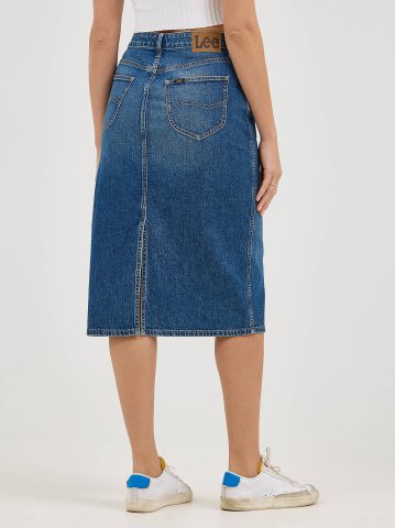 Women's Legendary Back Slit Denim Skirt