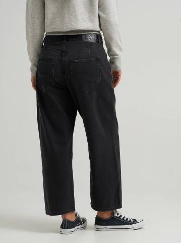 Women's Loose Crop Button-Fly Jean