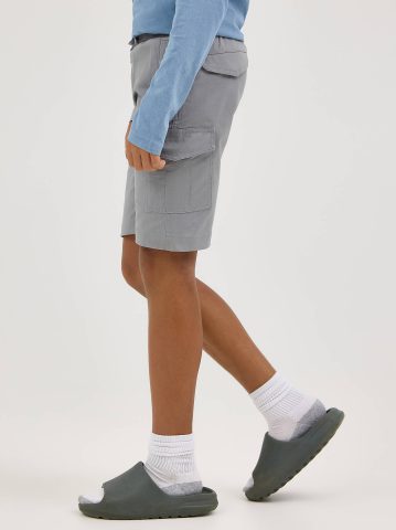 Boy's Rib Stretch Pull On Cargo Short