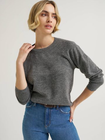 Women's Wool Blend Solid Sweater Women's Wool Blend Solid Sweater