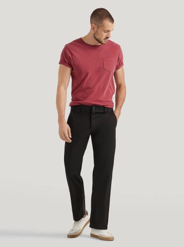 Men's Extreme Motion Flat Front Khaki Pant