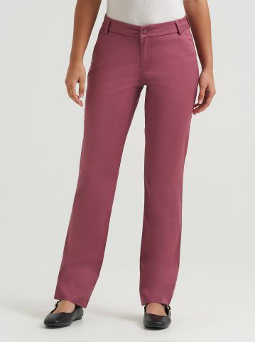 Women's Wrinkle Free Relaxed Fit Straight Leg Pant