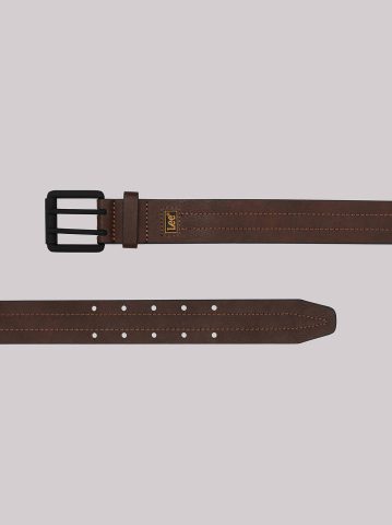 Men's Double Prong Square Buckle Belt