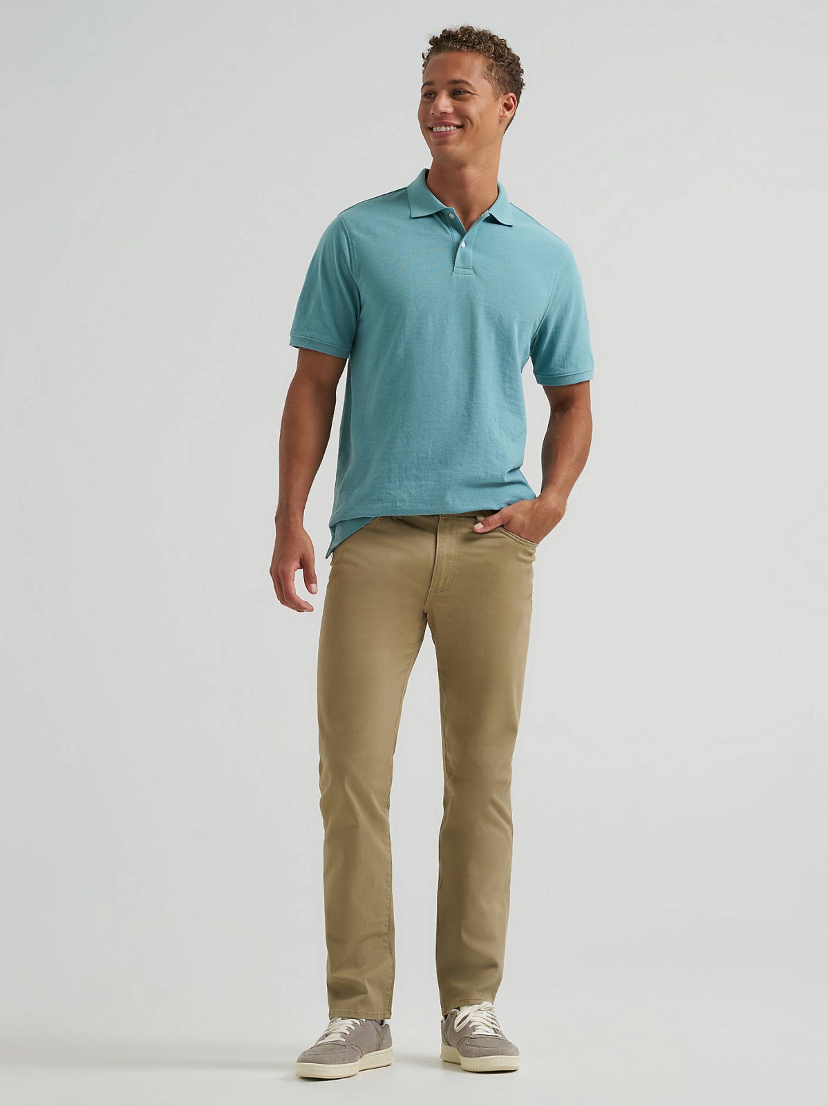 Men's Solid Mini Pique Polo Shirt - view 4
