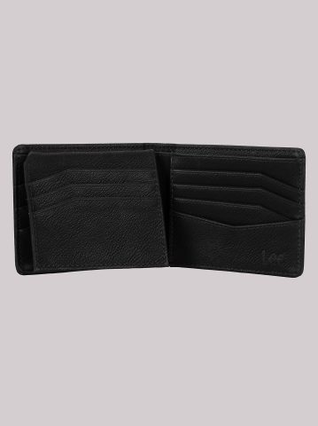 Men's Embossed Logo Tumbled Passcase Wallet