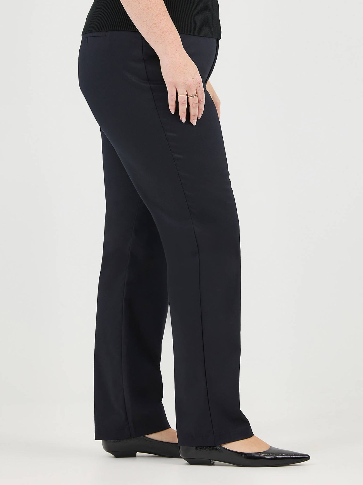 Women's Wrinkle Free Relaxed Fit Straight Leg Pant (Plus) - view 5