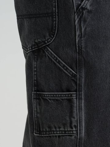 Men's 100% Cotton High Rise Loose Straight Carpenter Jean